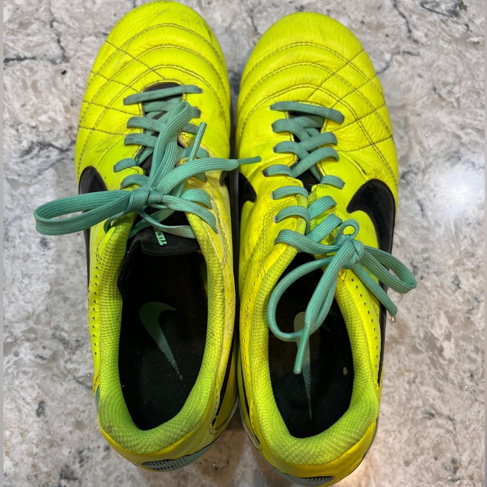 Nike Tiempo Women’s Highlighter Yellow Soccer Cleats